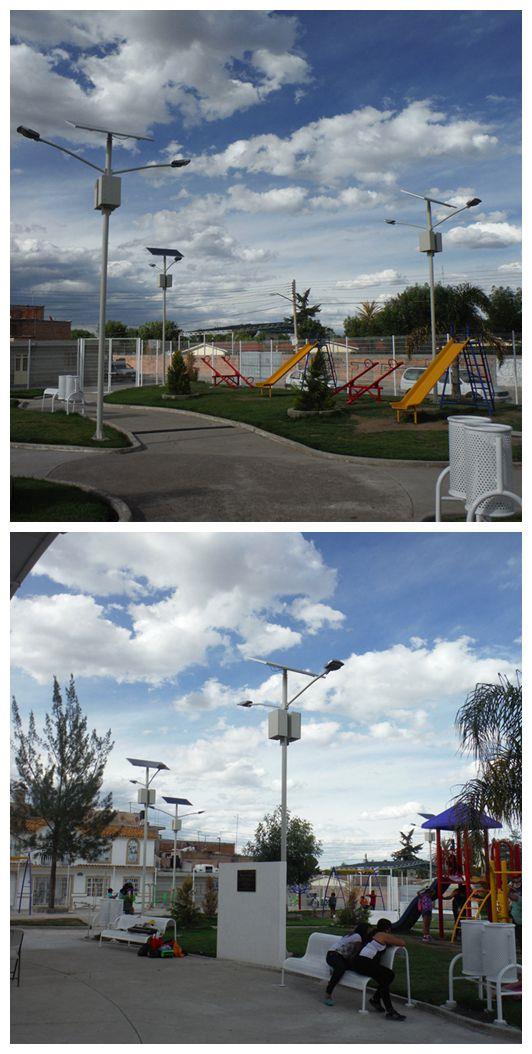Quyoshli LED ko'cha yoritish loyihasi Solar LED Street Lighting Project